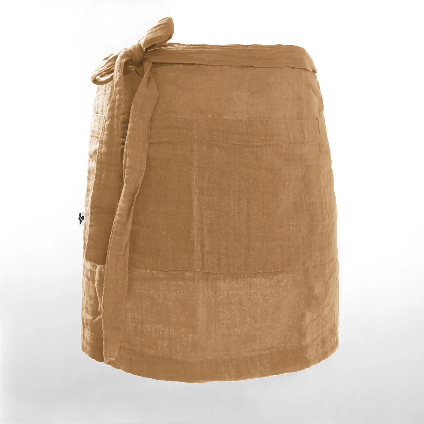 Tablier serveur 45 x 80 cm Gaze de coton unie GAÏA Camel by L'effet papillon