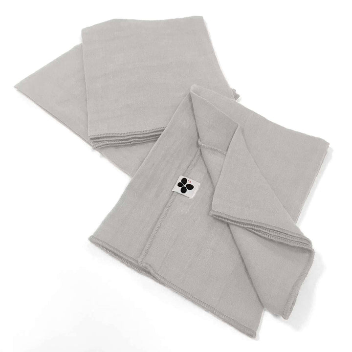 Lot de 3 serviettes 40 x 40 cm Gaze de coton unie GAÏA Nuage by L'effet papillon
