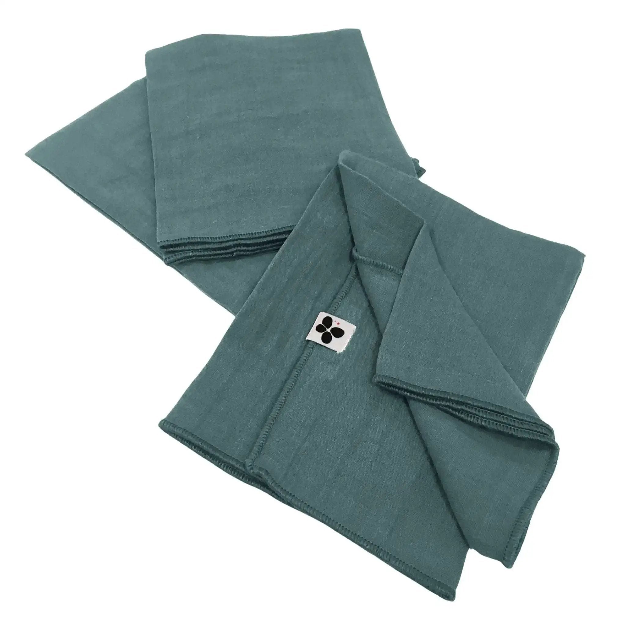 Lot de 3 serviettes 40 x 40 cm Gaze de coton unie GAÏA Canard by L'effet papillon