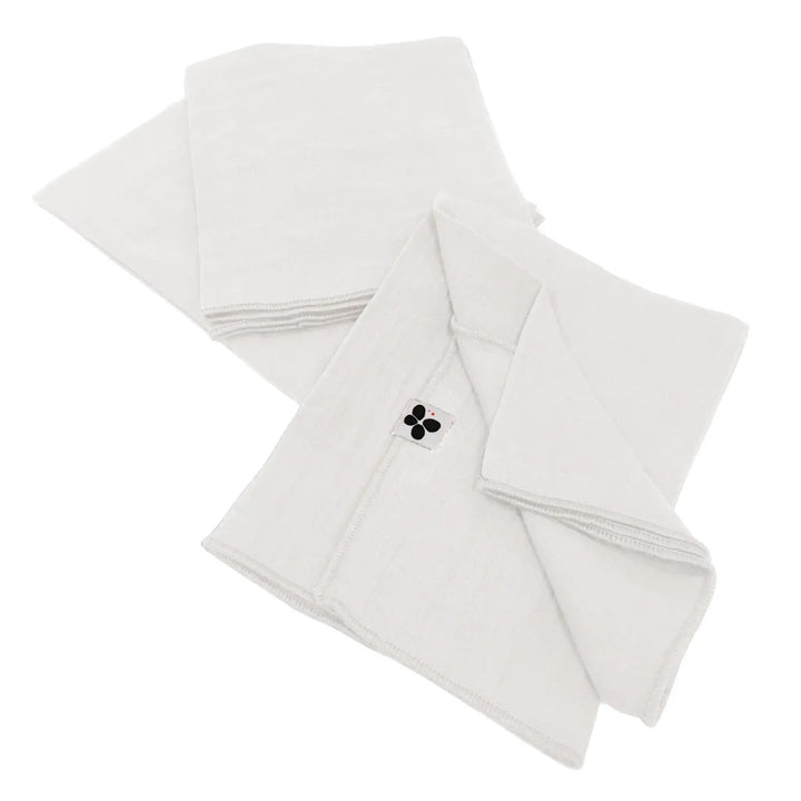 Lot de 3 serviettes 40 x 40 cm Gaze de coton unie GAÏA Chantilly by L'effet papillon