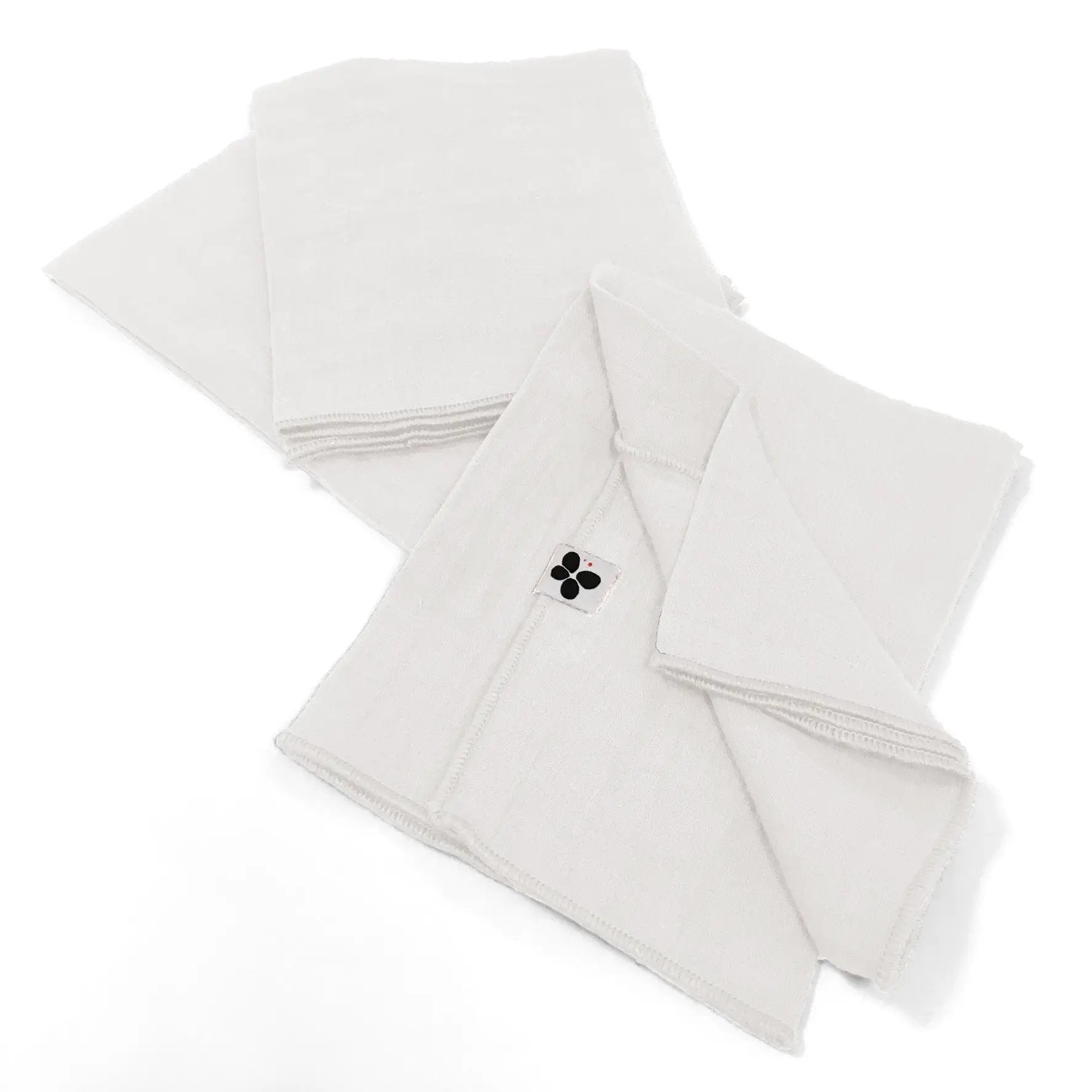 Lot de 3 serviettes 40 x 40 cm Gaze de coton unie GAÏA Chantilly by L'effet papillon