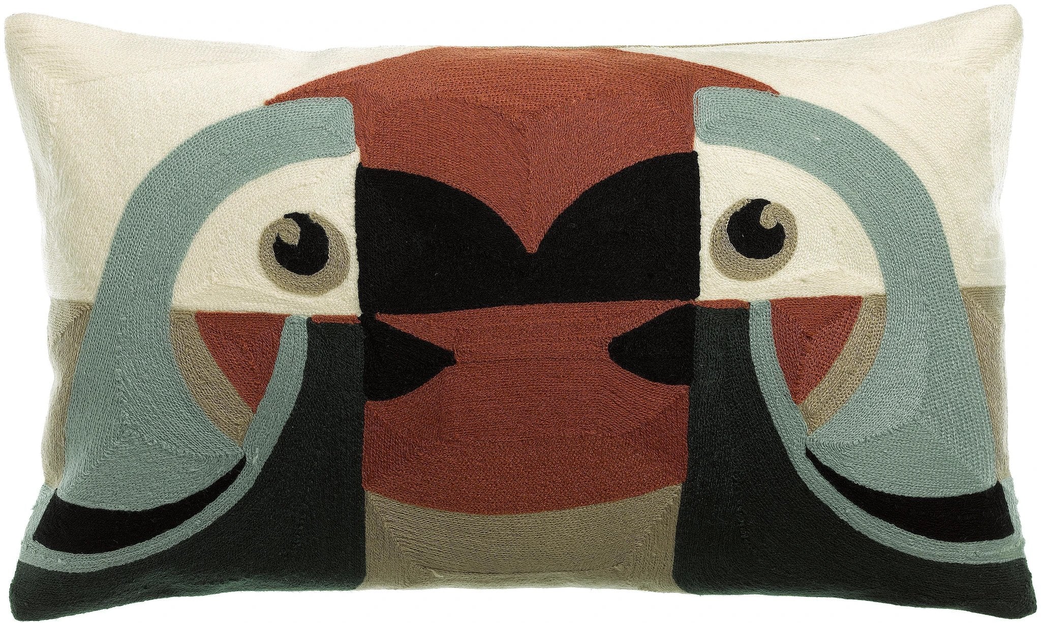 Coussin brodé Loro by Vivaraise