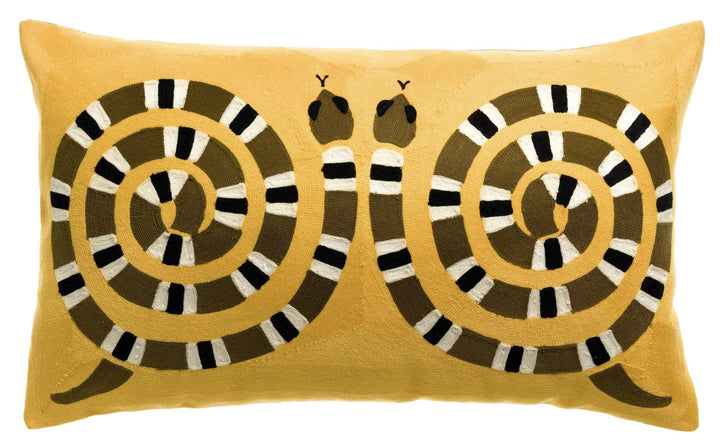 Coussin brodé Yoka by Vivaraise
