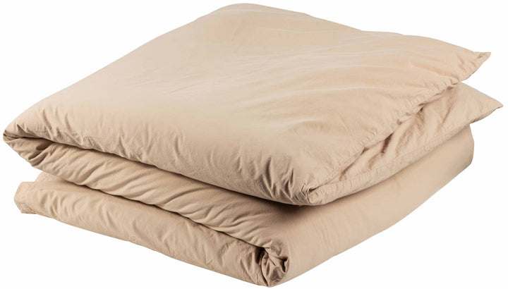 Housse de couette Céleste 240x220 Muscade coton bio Casa Plume