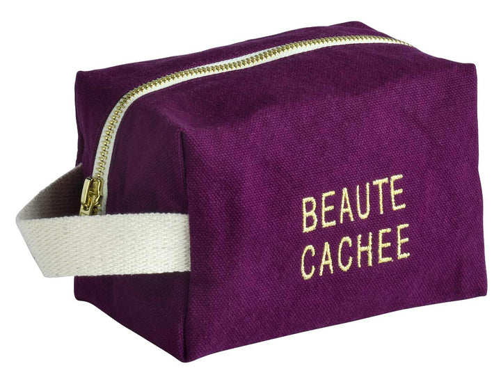 Trousse cube Beauté Purple rain Violet S 15,5 x 10 x 10 La Cerise sur le Gâteau