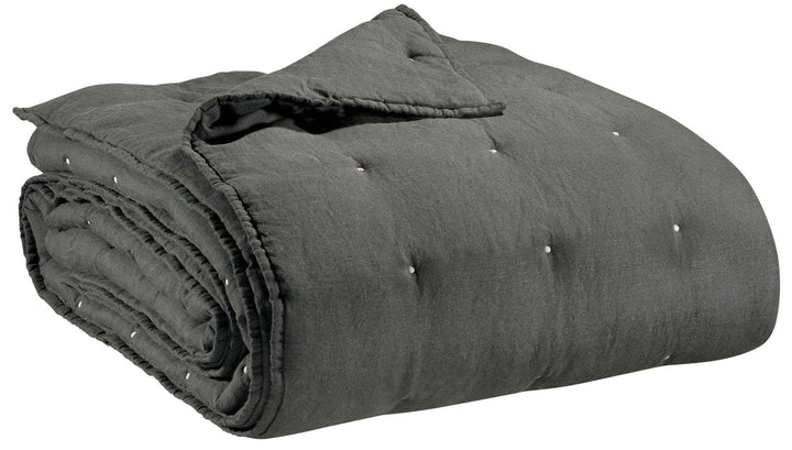 Jeté de lit stonewashed Zeff Sable by Vivaraise