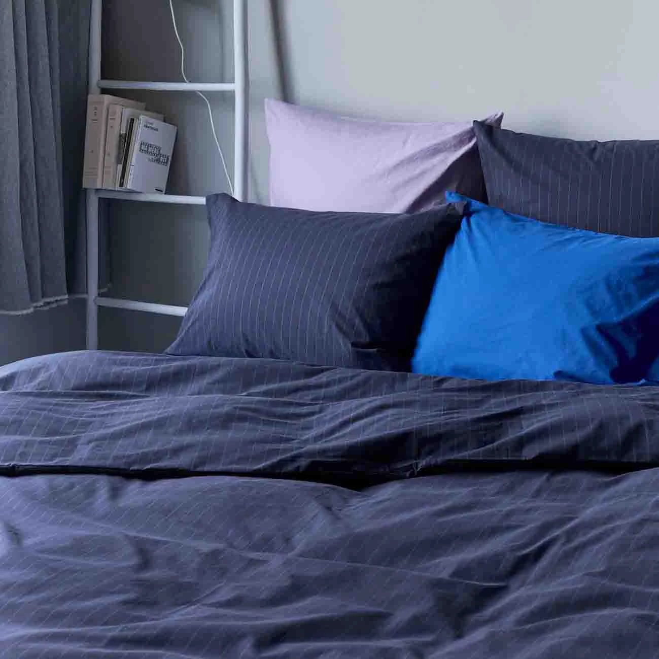 Housse de couette Line Blue by La Cerise sur le Gâteau