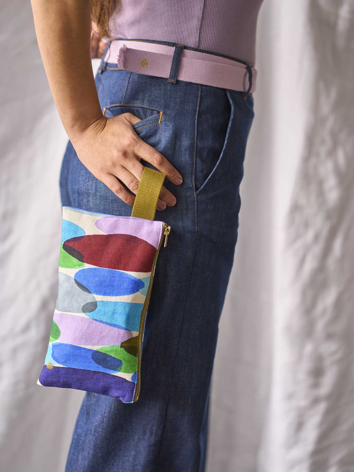 Pochette anse Joy Multicolore 14 x 24 La Cerise sur le Gâteau