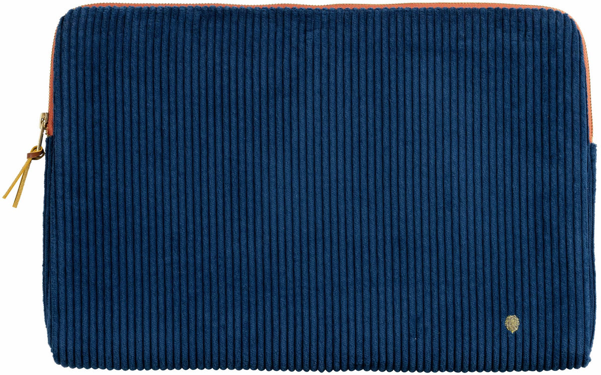 Housse ordinateur Loen 15-16 pouces Ocean coton bio Casa Plume