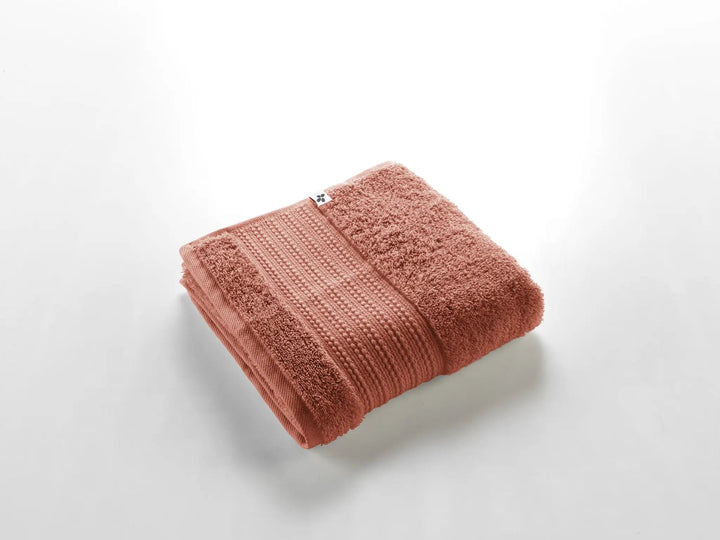 Serviette de toilette 50 x 90 cm GARANCE Terracotta by L'effet papillon
