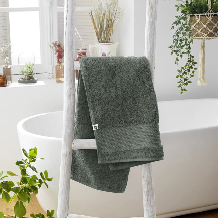 Serviette de toilette 50 x 90 cm GARANCE Romarin by L'effet papillon