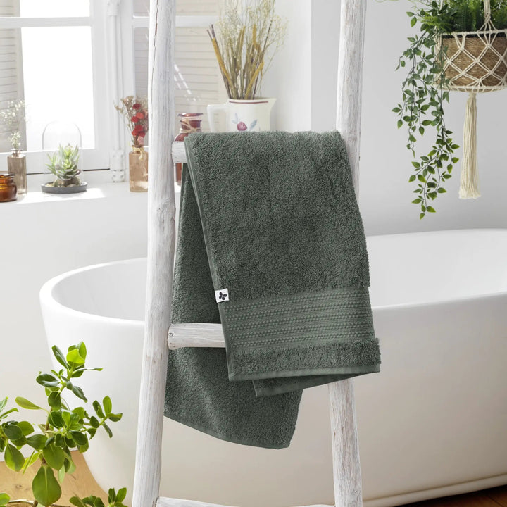 Serviette de toilette 50 x 90 cm GARANCE Romarin by L'effet papillon