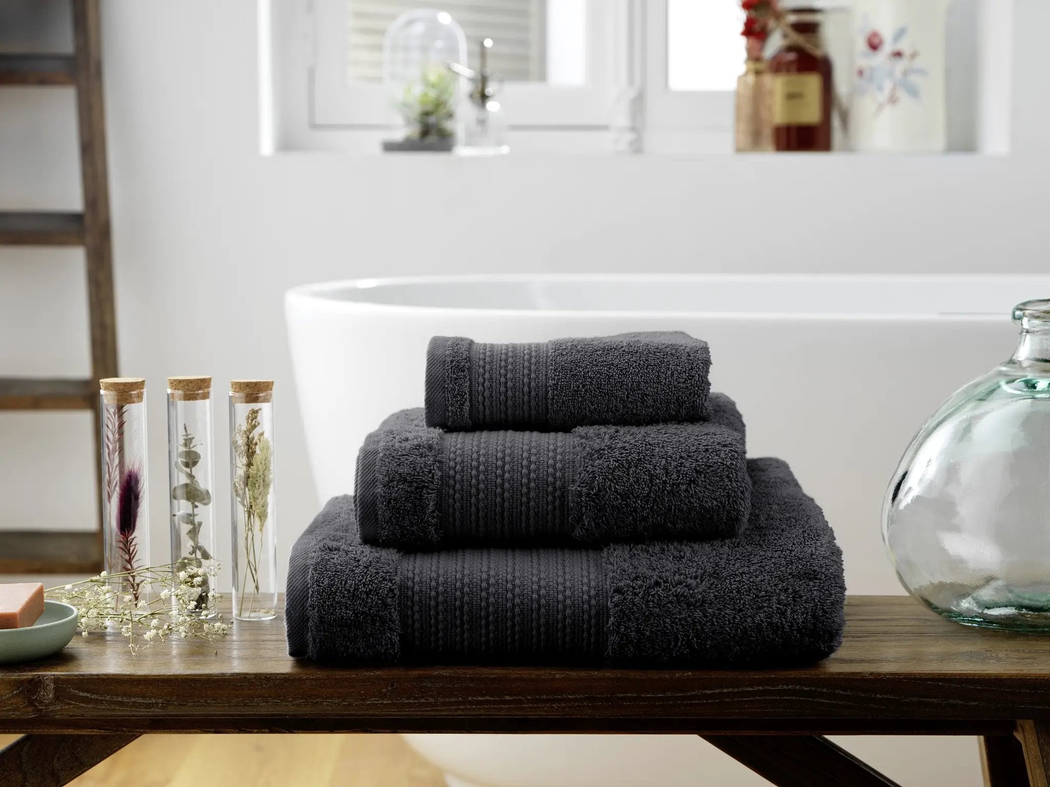 Serviette de douche 70 x 130 cm GARANCE Orage by L'effet papillon