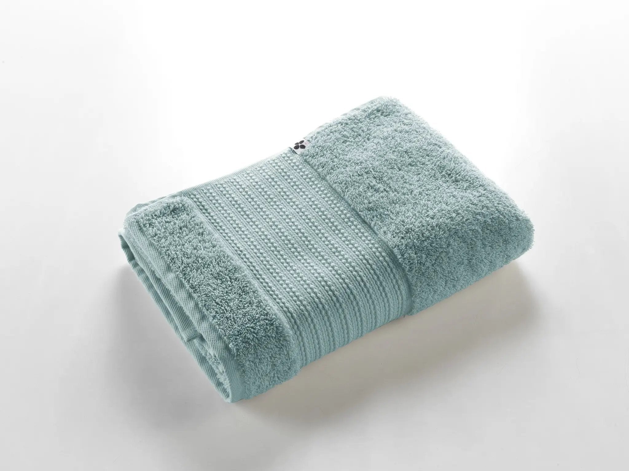 Serviette de douche 70 x 130 cm GARANCE Bleu glacier by L'effet papillon