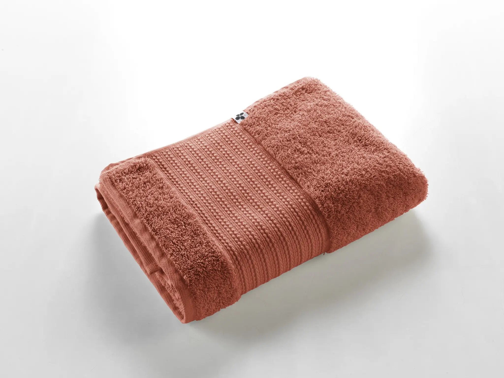 Serviette de douche 70 x 130 cm GARANCE Terracotta by L'effet papillon