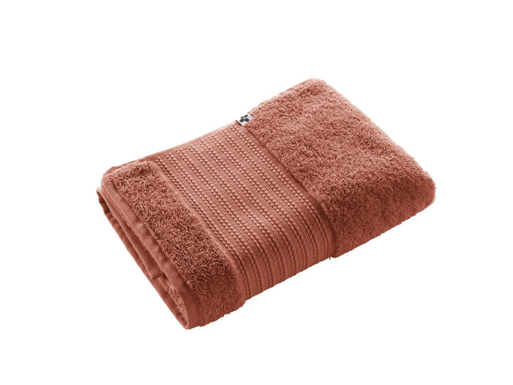 Serviette de douche 70 x 130 cm GARANCE Terracotta by L'effet papillon