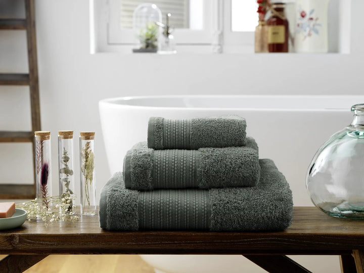 Serviette de douche 70 x 130 cm GARANCE Romarin by L'effet papillon