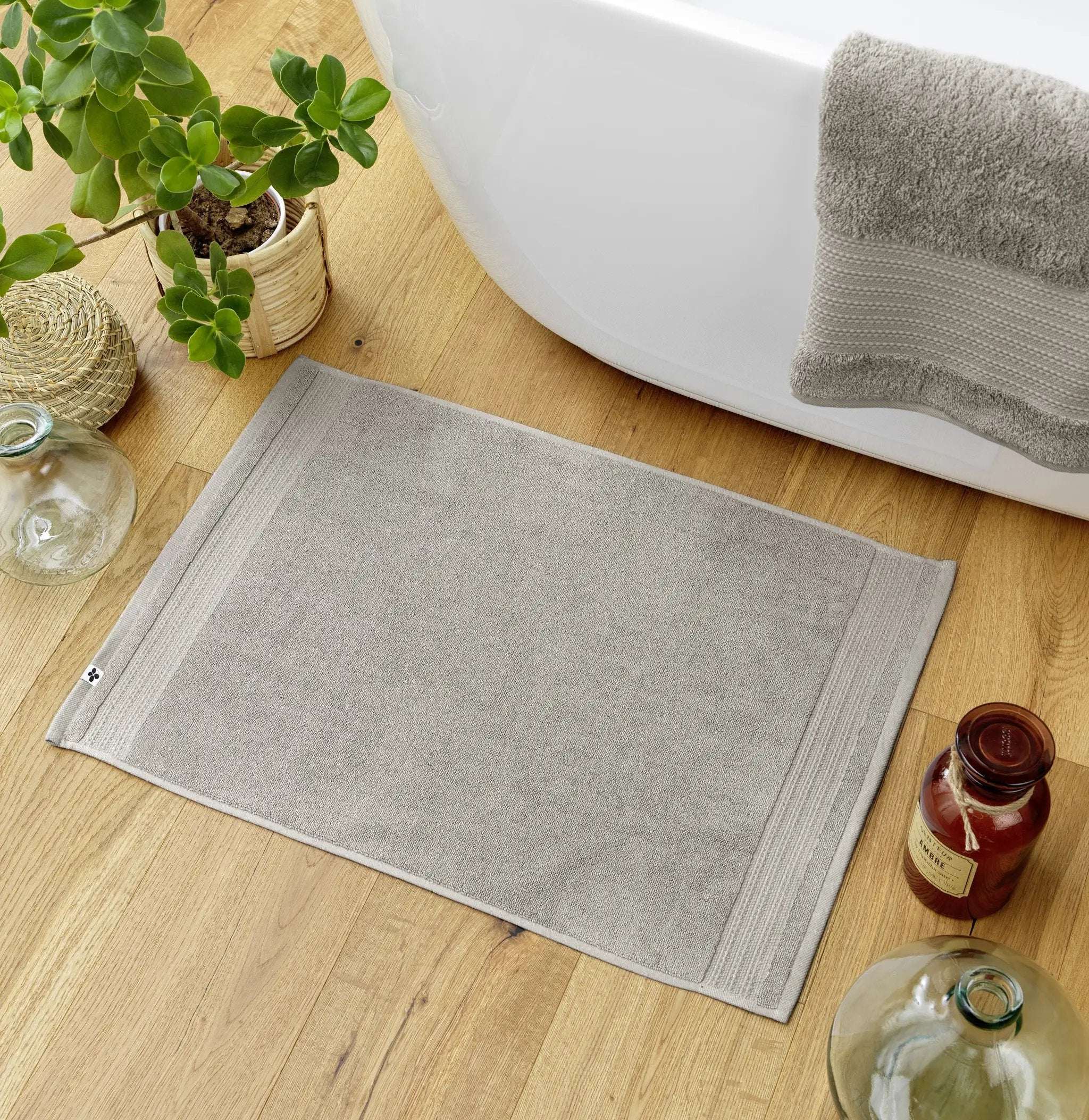 Tapis de bain 50 x 70 cm GARANCE Argile by L'effet papillon