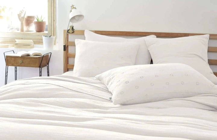 Taie d'oreiller Gaze de coton GAÏA BOHO Chantilly by L'effet papillon