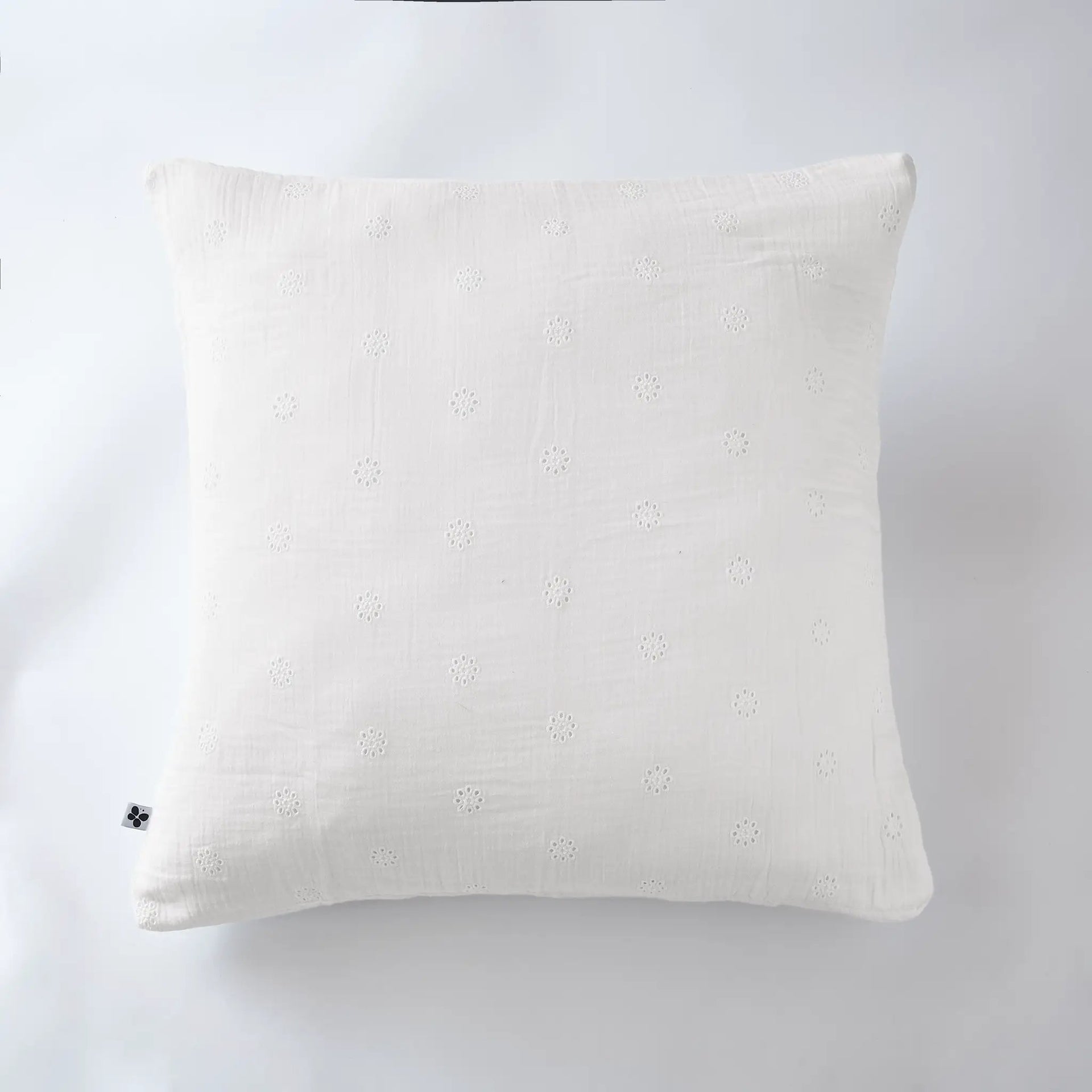 Taie d'oreiller 60 x 60 cm Gaze de coton GAÏA BOHO Chantilly by L'effet papillon