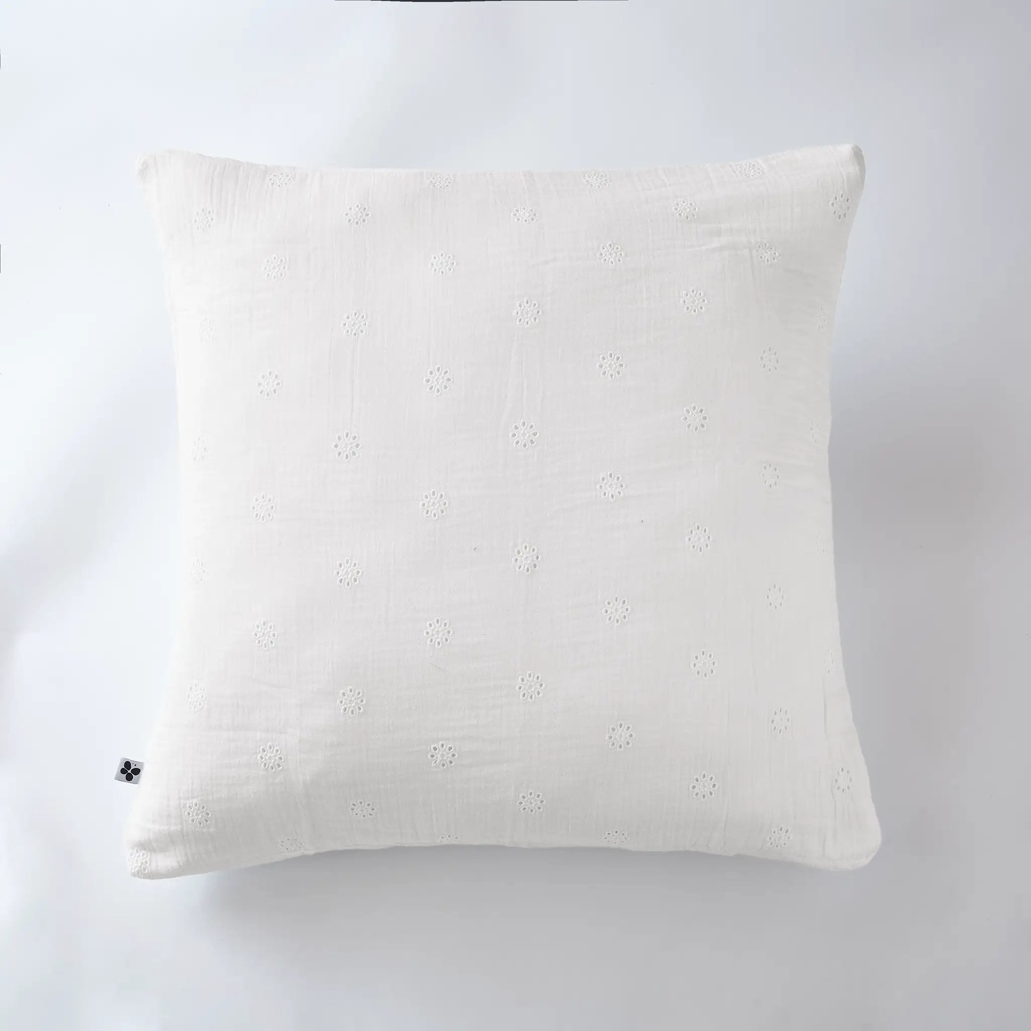 Taie d'oreiller 60 x 60 cm Gaze de coton GAÏA BOHO Chantilly by L'effet papillon