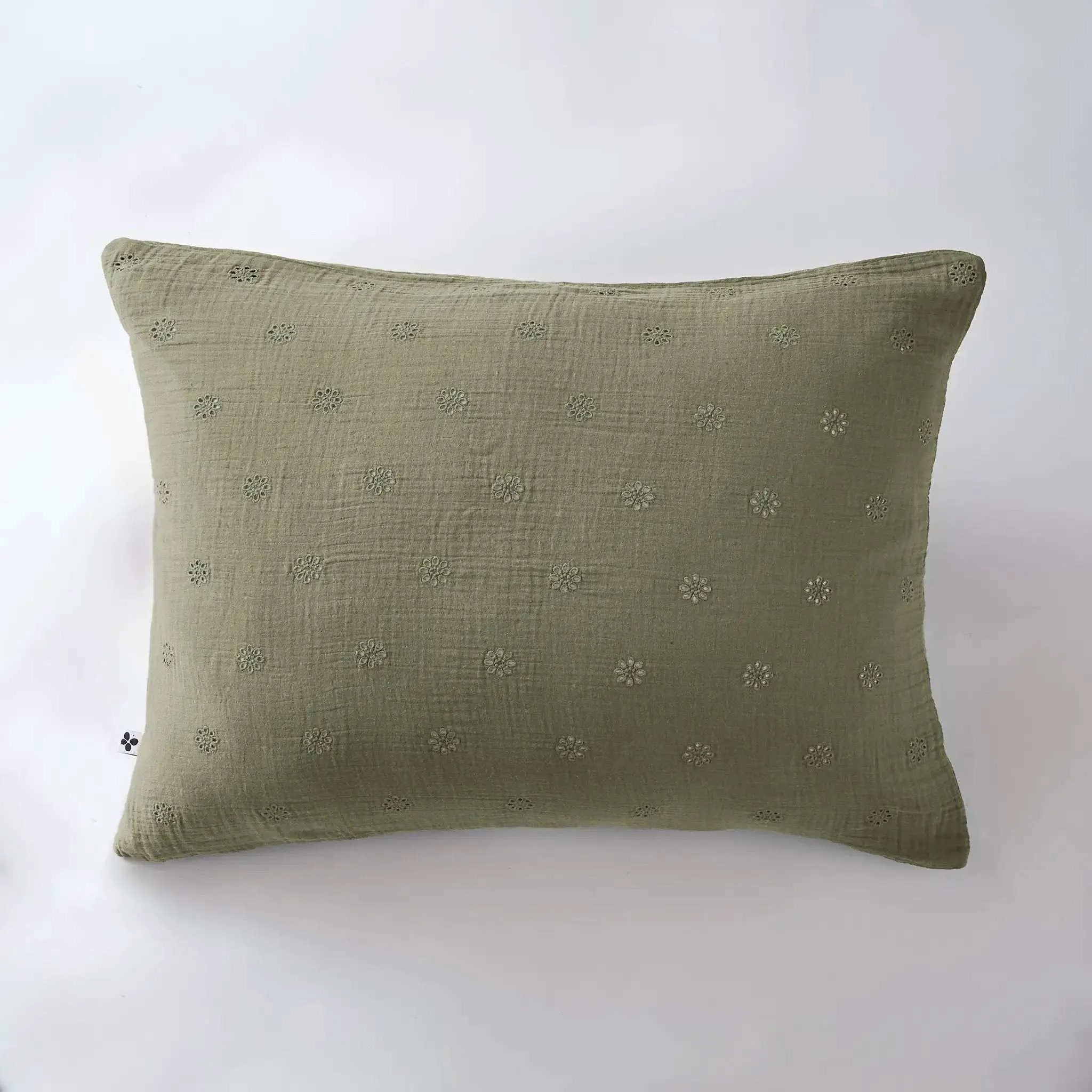Taie d'oreiller Gaze de coton GAÏA BOHO Romarin by L'effet papillon
