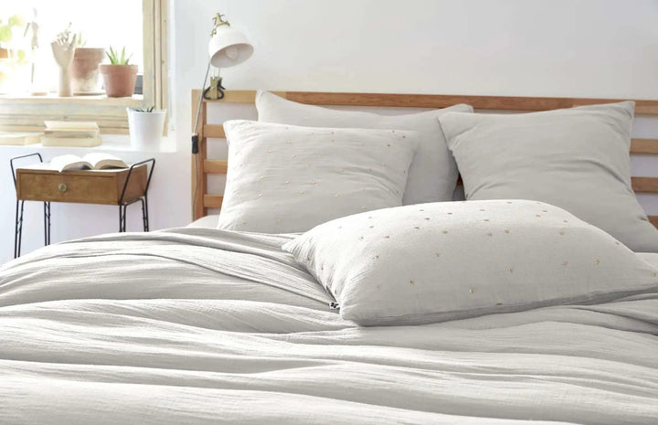 Taie d'oreiller Gaze de coton GAÏA CHIC Nuage by L'effet papillon
