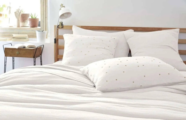 Taie d'oreiller Gaze de coton GAÏA CHIC Chantilly by L'effet papillon