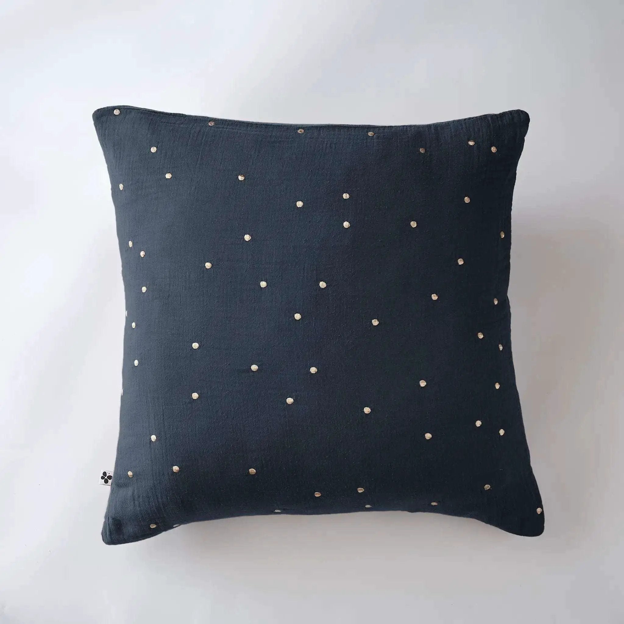 Taie d'oreiller Gaze de coton GAÏA CHIC Minuit by L'effet papillon