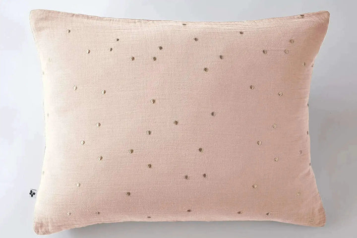 Taie d'oreiller Gaze de coton GAÏA CHIC Guimauve by L'effet papillon