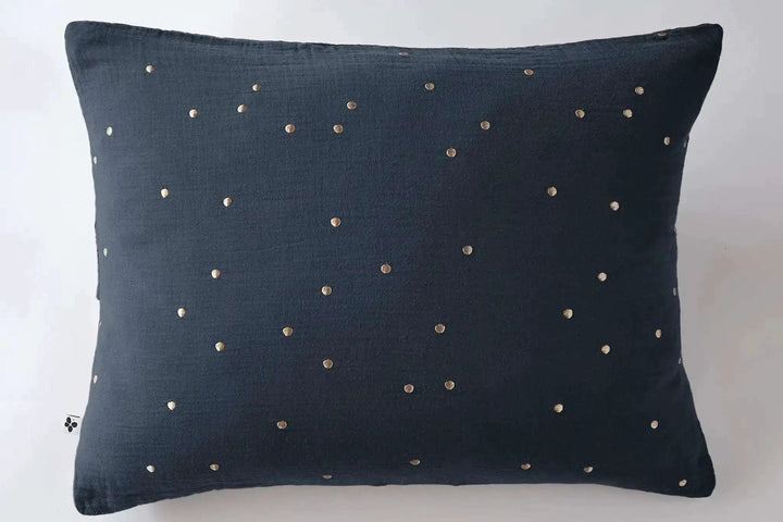 Taie d'oreiller Gaze de coton GAÏA CHIC Minuit by L'effet papillon