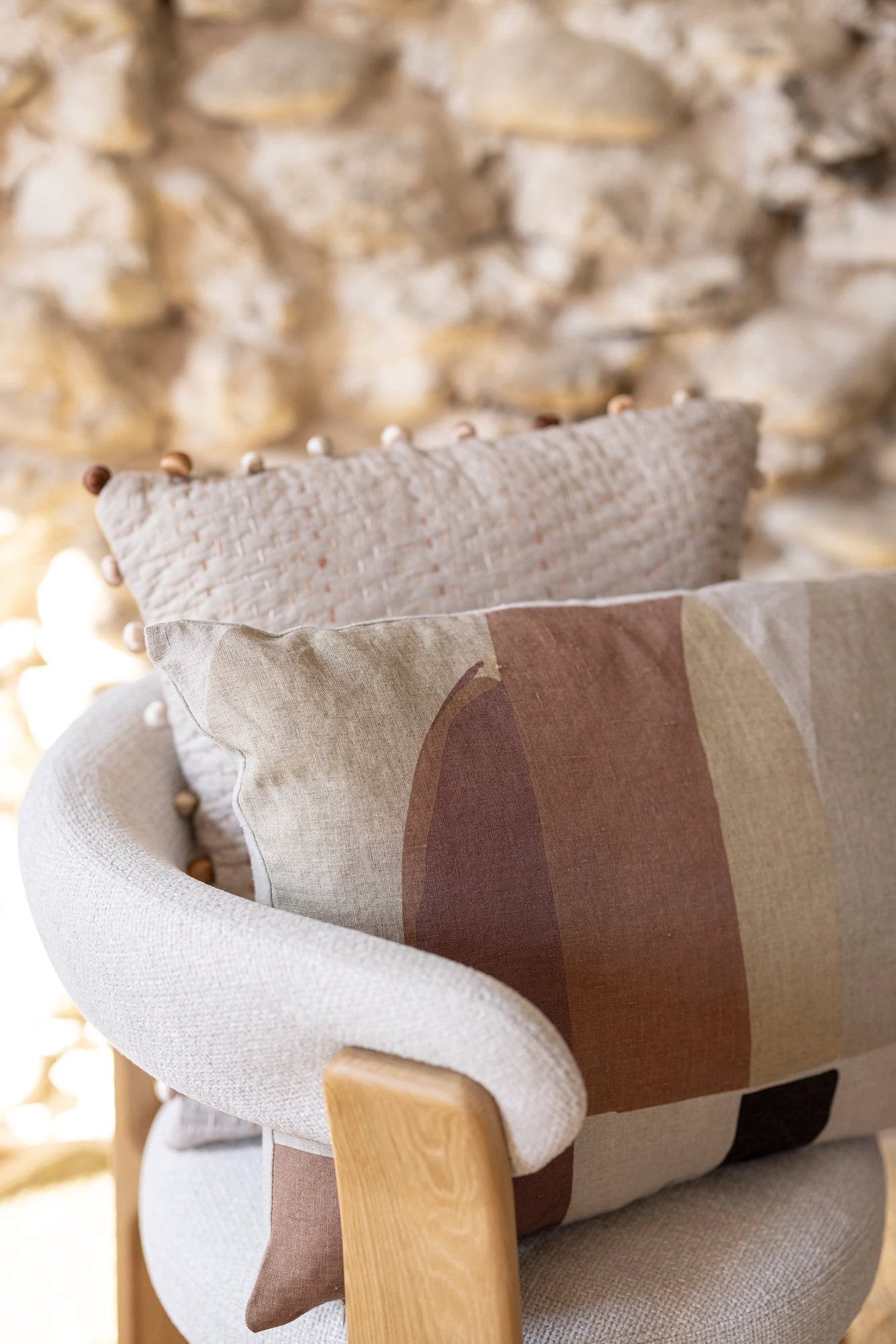 Coussin Zeff Kali Naturel by Vivaraise