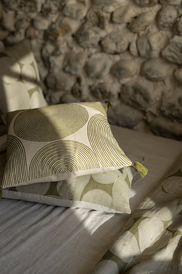 Coussin brodé Tito Naturel by Vivaraise