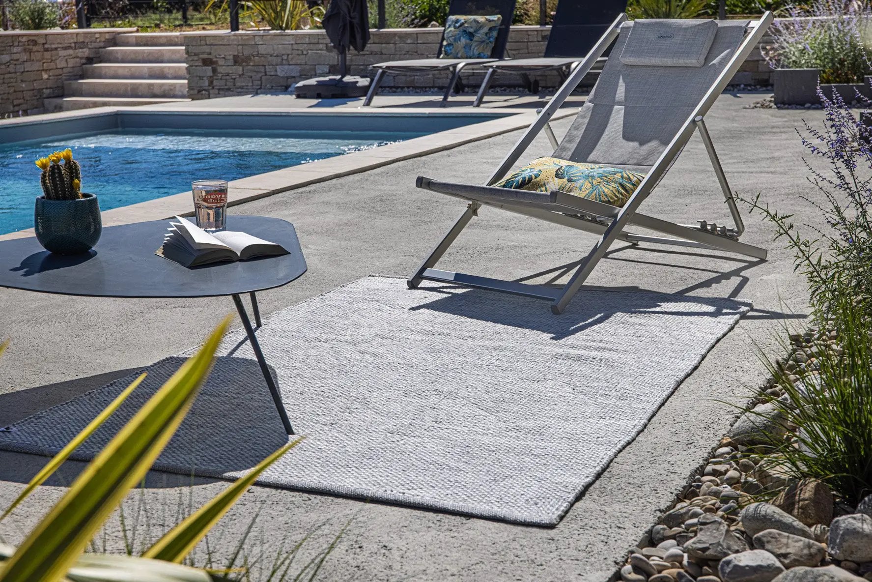 Tapis RPET HUGO Galet 120x170 cm