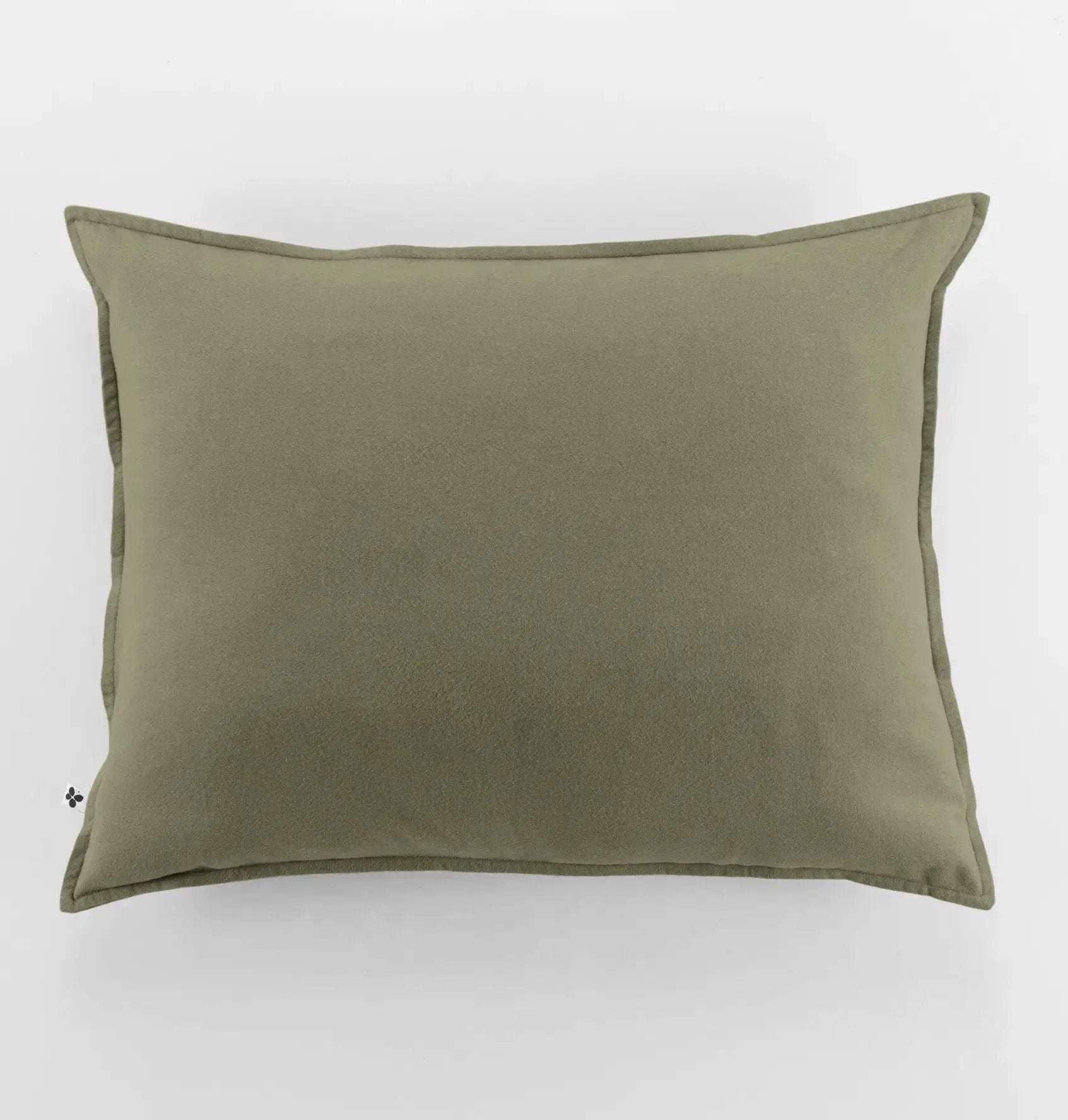 Taie d'oreiller Flanelle unie CANDICE Romarin by L'effet papillon
