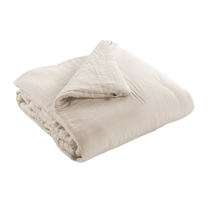 Edredon 150 x 150 cm Gaze de coton unie GAÏA Pampa by L'effet papillon