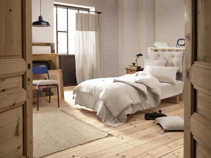 Edredon 150 x 150 cm Gaze de coton unie GAÏA Pampa by L'effet papillon