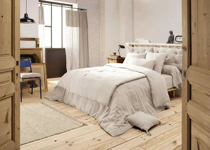 Housse de couette Gaze de coton unie GAÏA Pampa by L'effet papillon