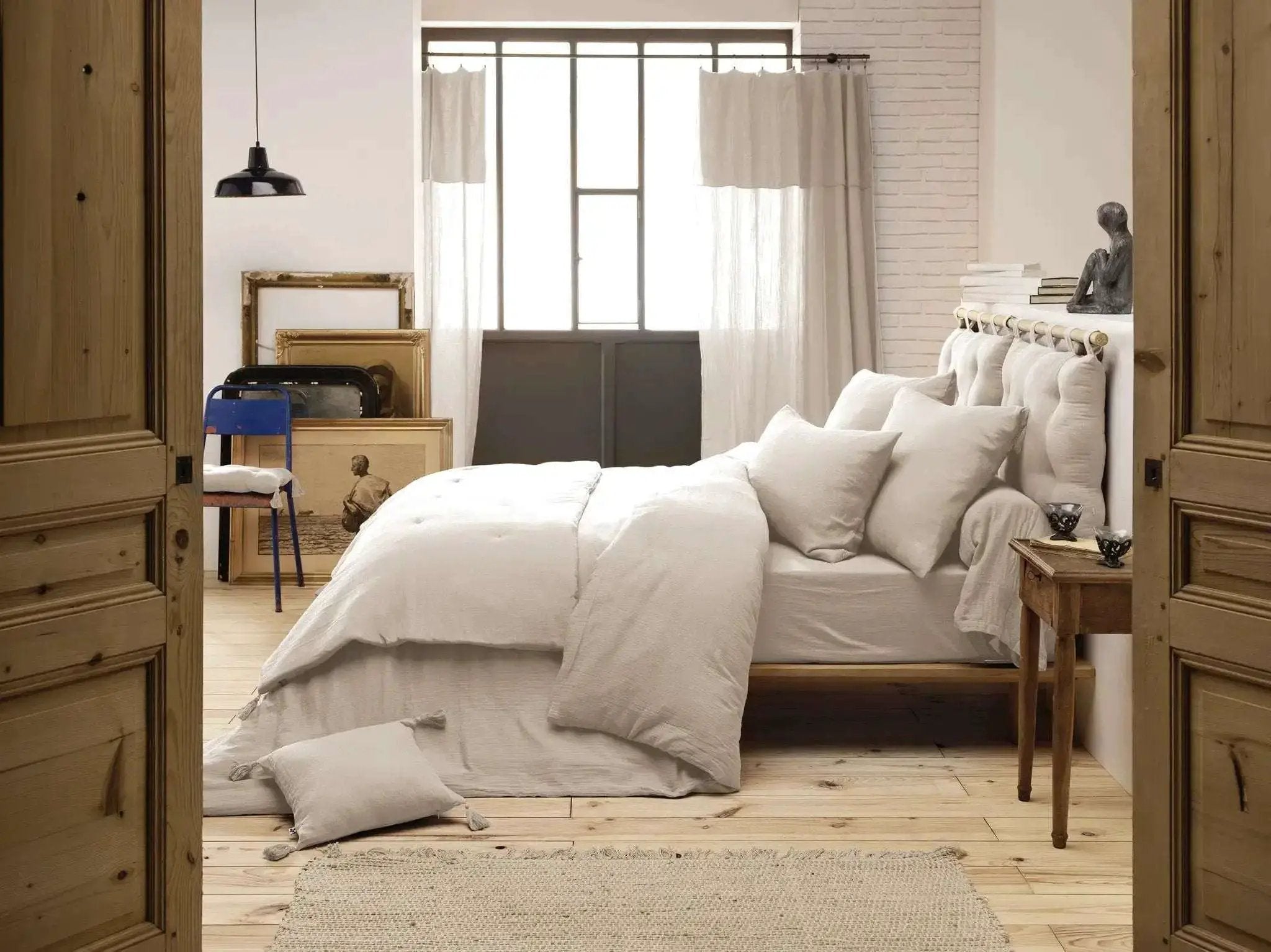 Housse de couette Gaze de coton unie GAÏA Pampa by L'effet papillon