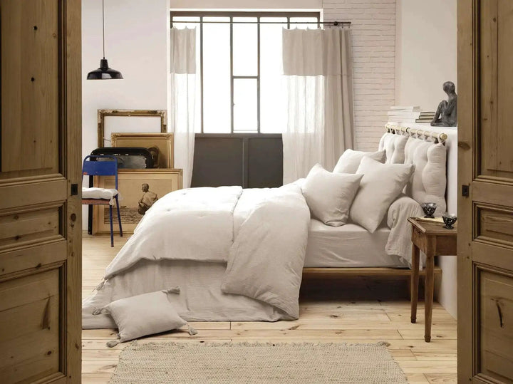 Housse de couette Gaze de coton unie GAÏA Pampa by L'effet papillon