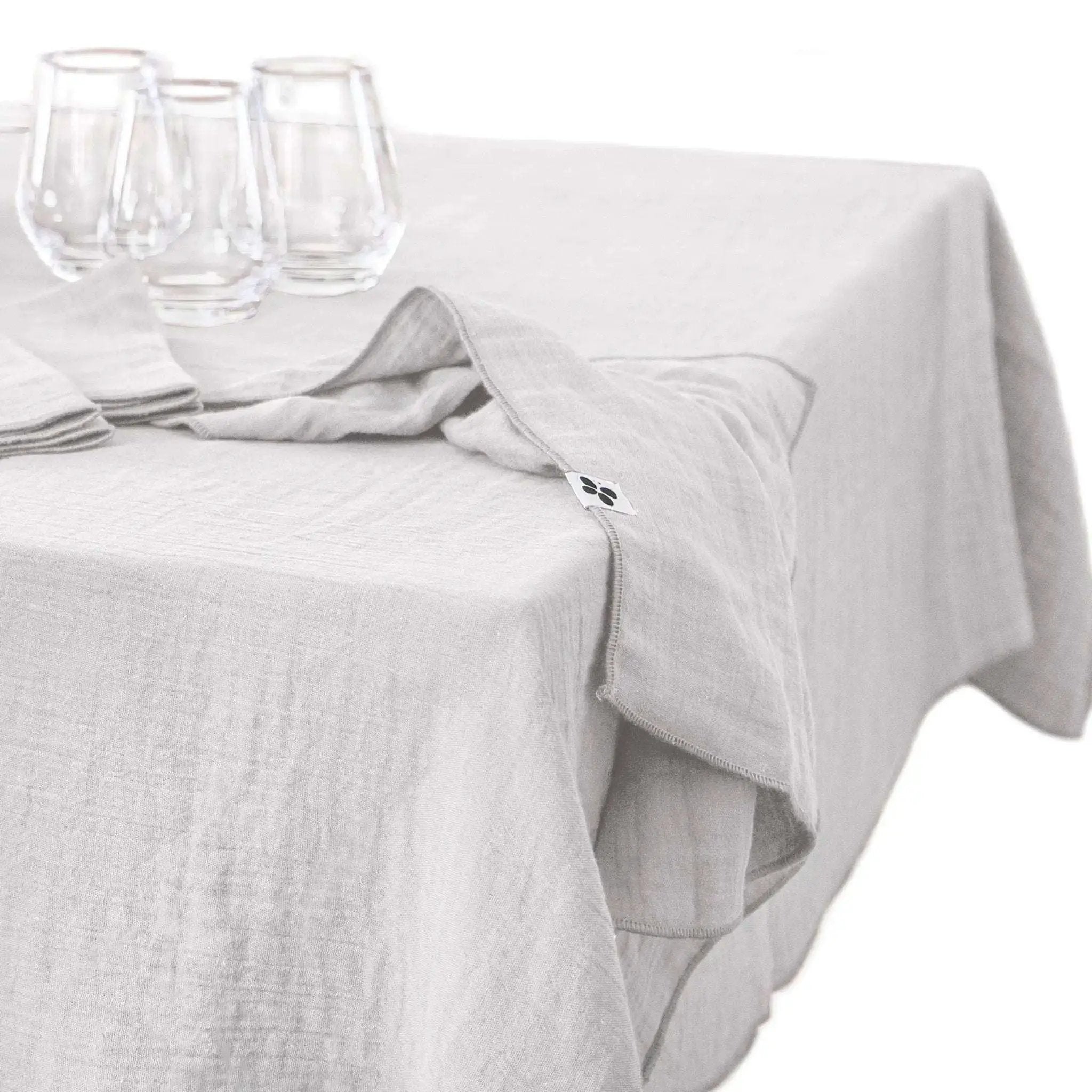 Nappe Gaze de coton unie GAÏA Nuage by L'effet papillon
