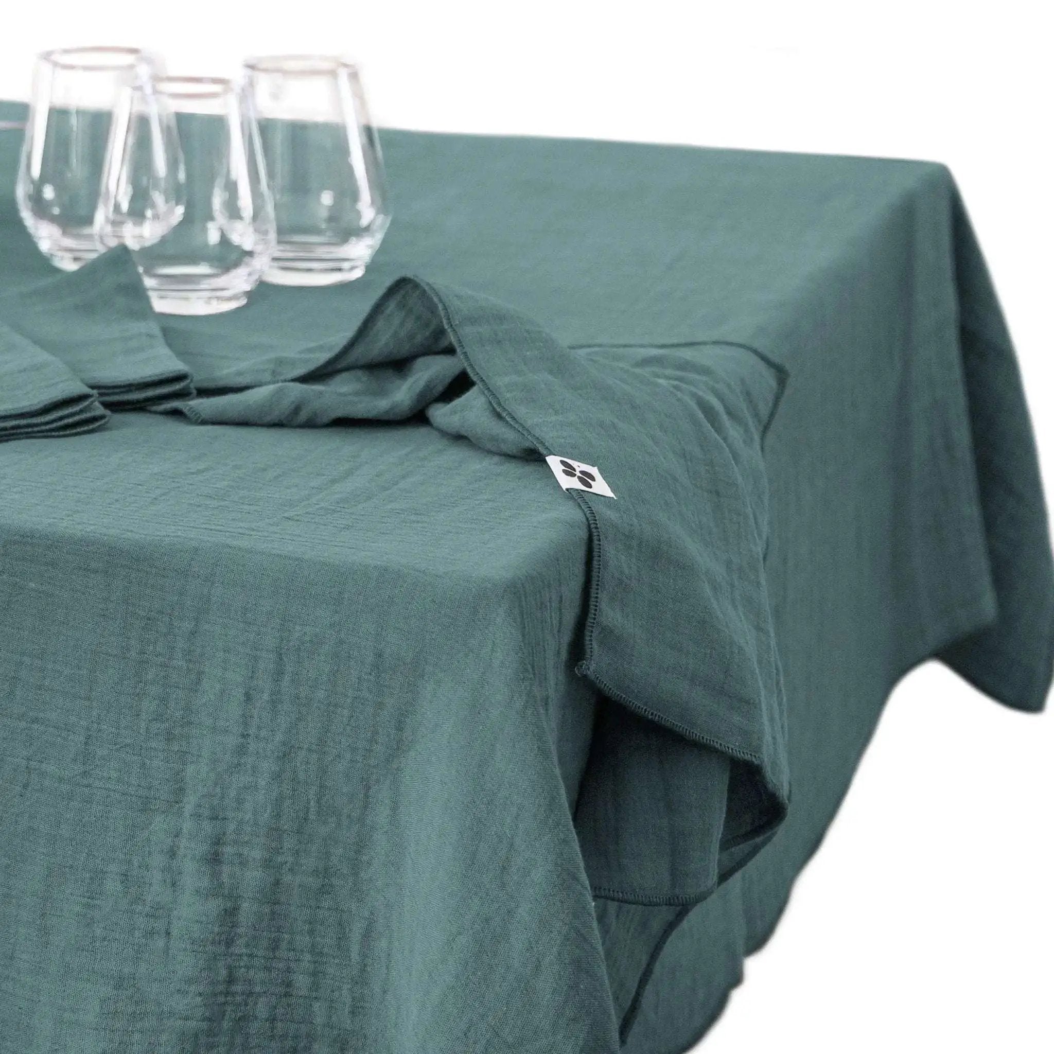 Nappe Gaze de coton unie GAÏA Canard by L'effet papillon
