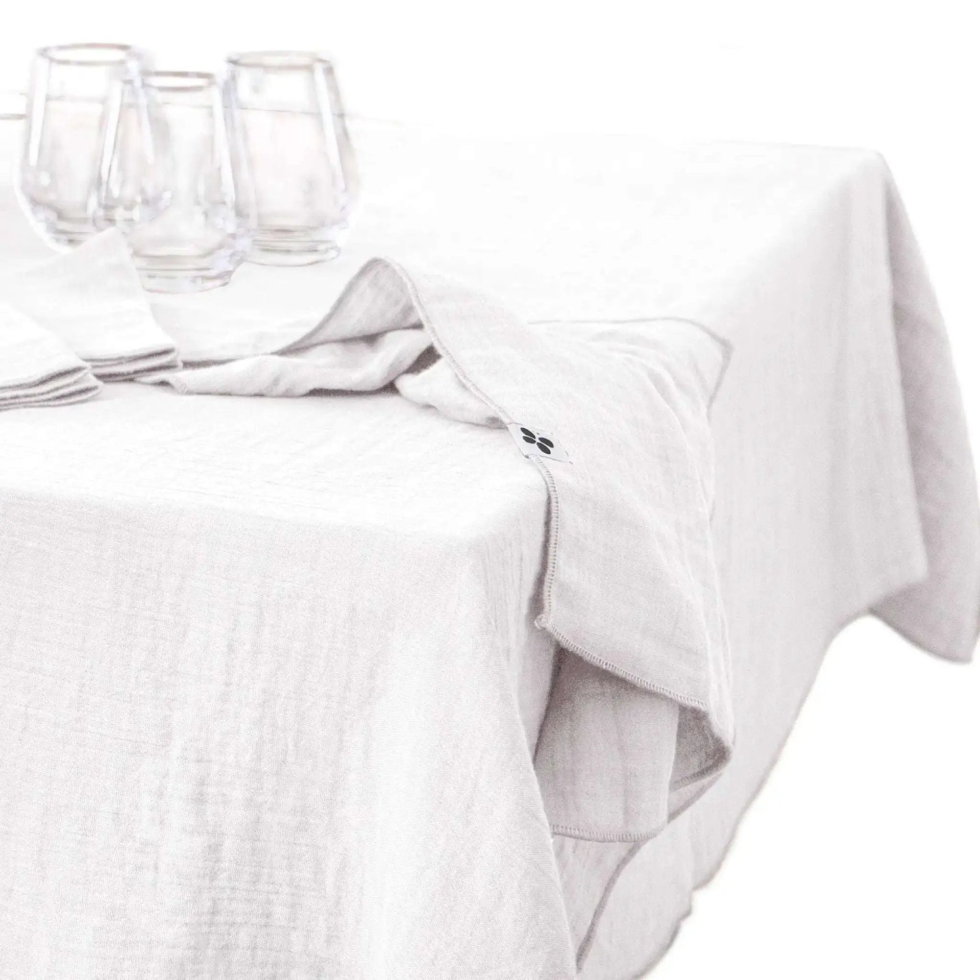 Nappe Gaze de coton unie GAÏA Chantilly by L'effet papillon