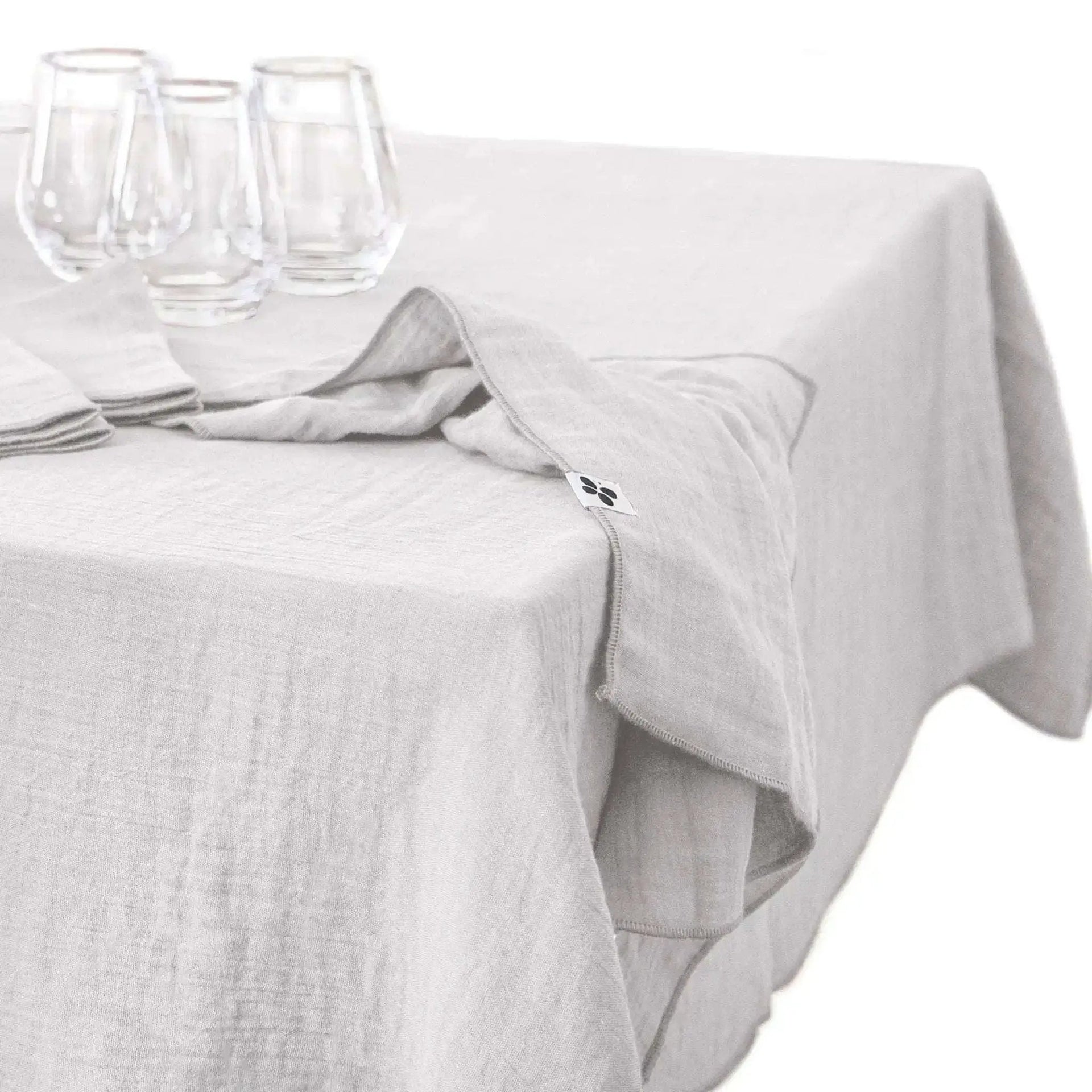 Nappe Gaze de coton unie GAÏA Nuage by L'effet papillon