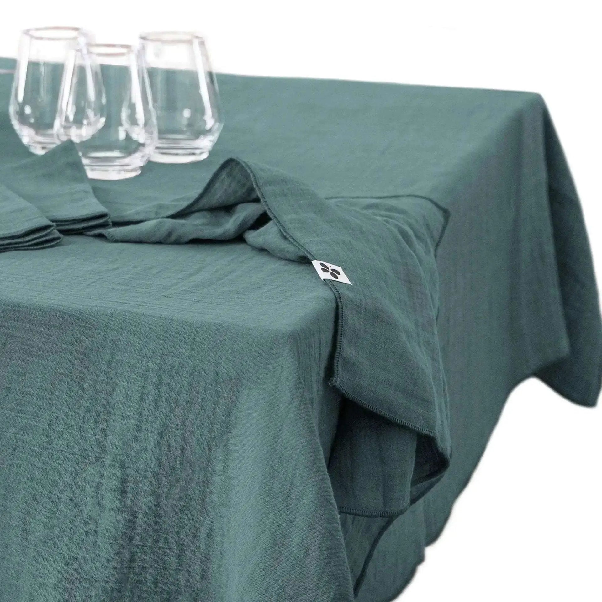 Nappe Gaze de coton unie GAÏA Canard by L'effet papillon