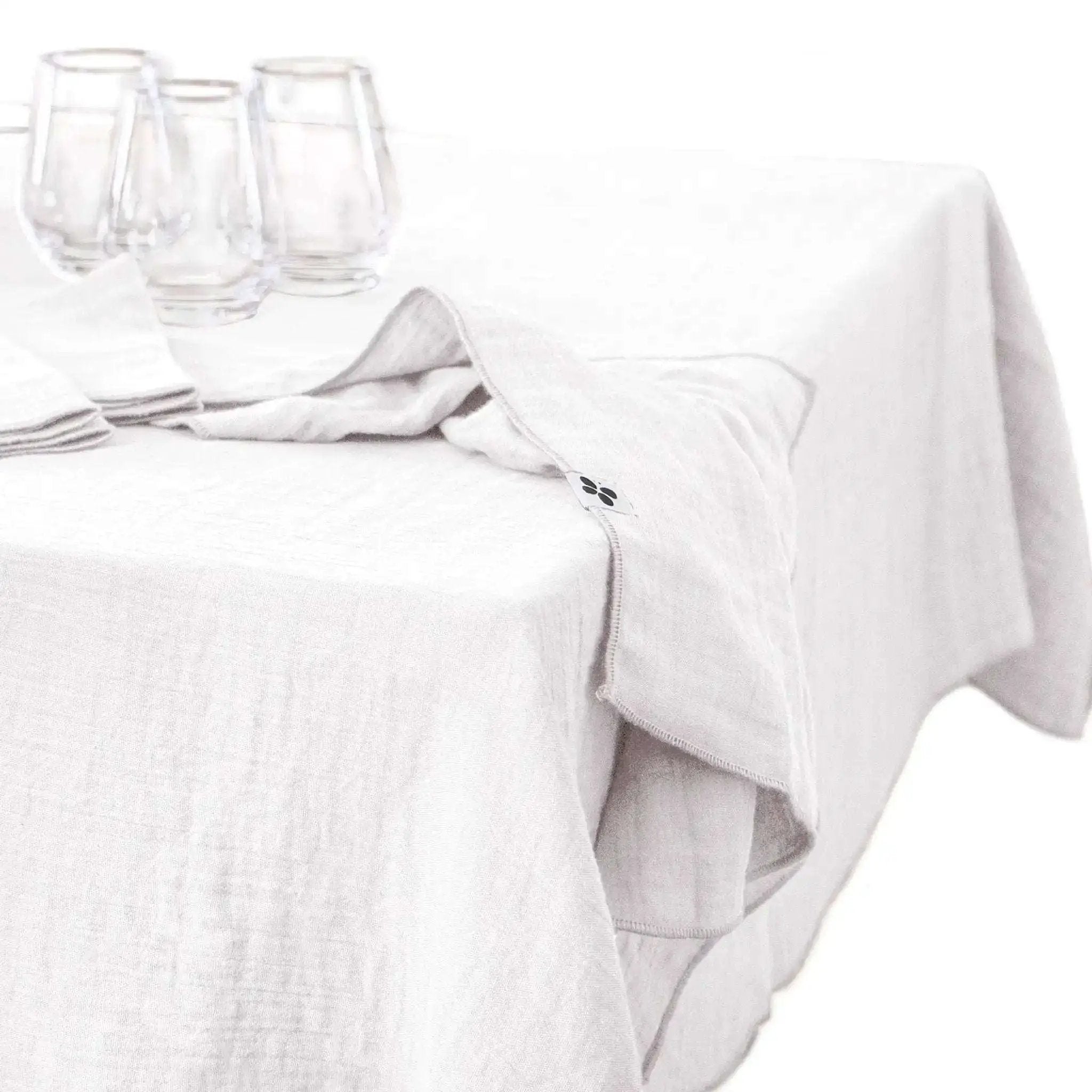 Nappe Gaze de coton unie GAÏA Chantilly by L'effet papillon