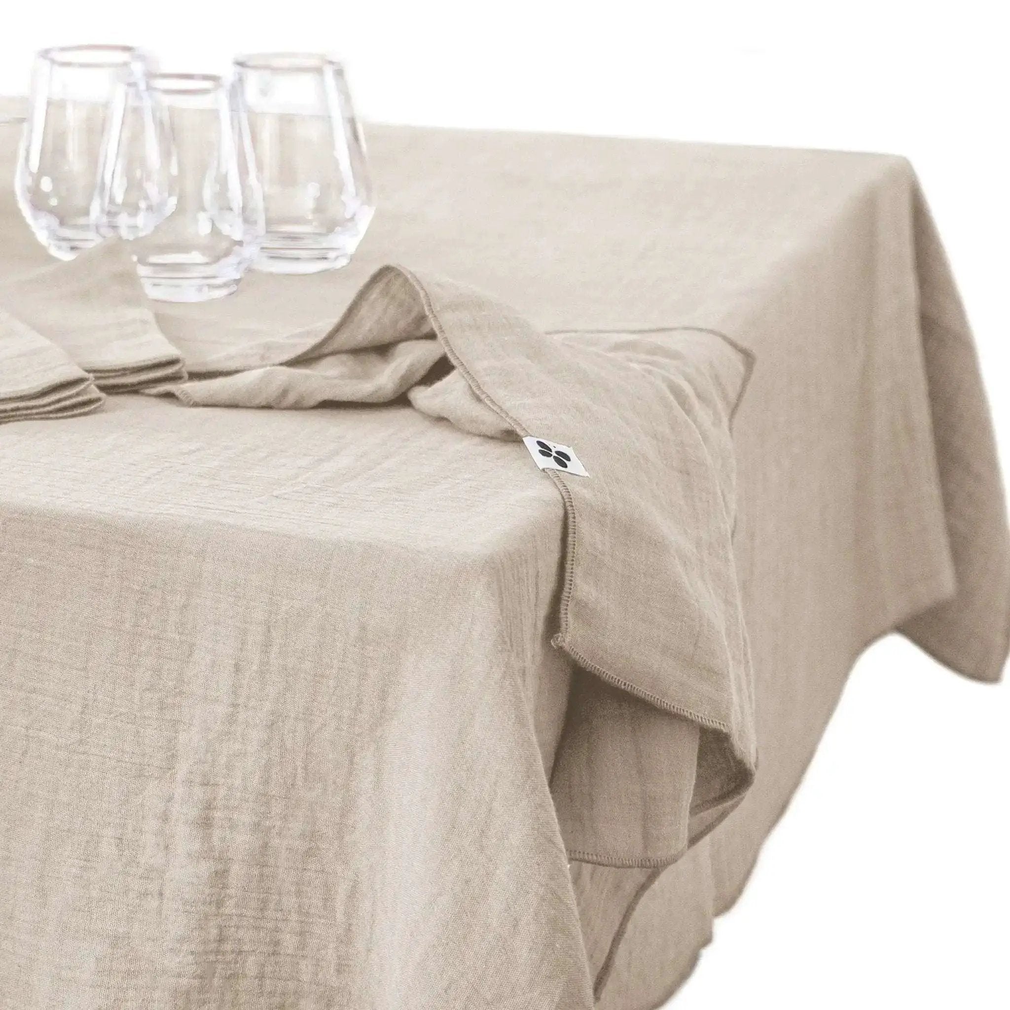 Nappe Gaze de coton unie GAÏA Pampa by L'effet papillon