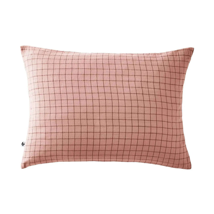 Taie d'oreiller Gaze de coton GAÏA MIX Rose pêche by L'effet papillon