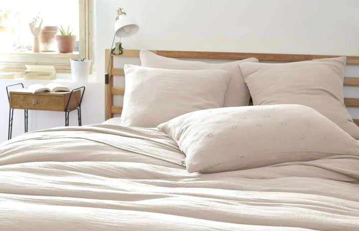 Taie d'oreiller Gaze de coton GAÏA BOHO Pampa by L'effet papillon