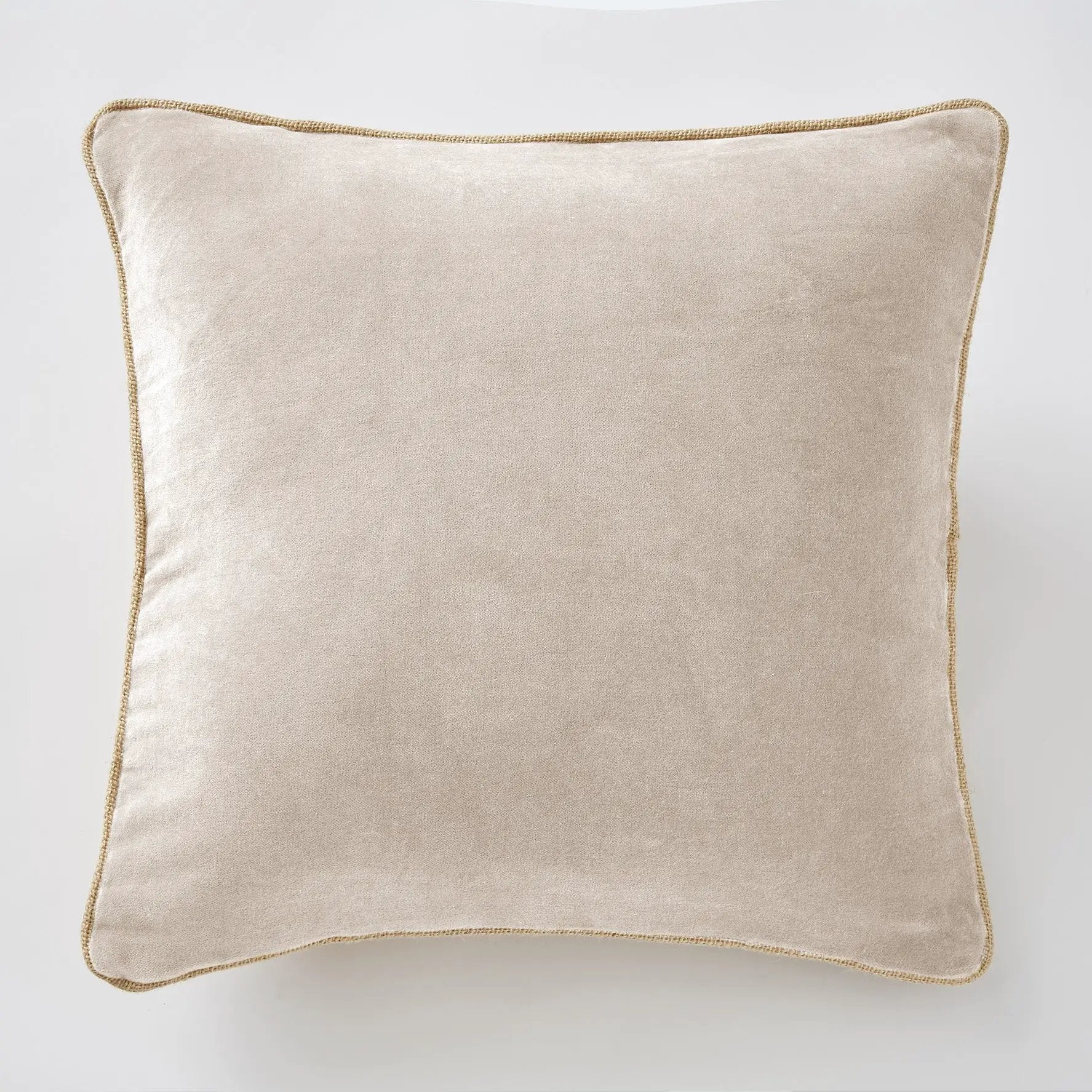 Coussin déhoussable 45 x 45 cm Velours de coton CÉSAR Pampa by L'effet papillon